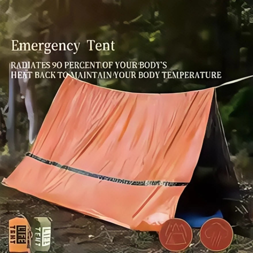 Person Emergency Survival Shelter - Waterproof Mylar Tent