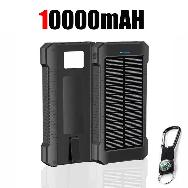 Lenovo 500000mah Solar Power Bank 500000mAh with LED Flashlight & Compass