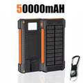 Lenovo 500000mah Solar Power Bank 500000mAh with LED Flashlight & Compass